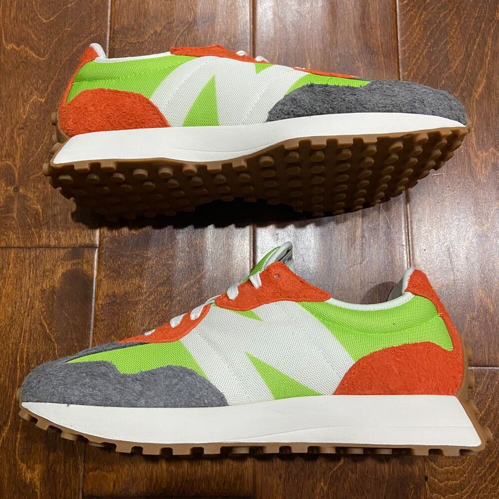New Balance 327 NIB Fluorescent Green 2020 MS327SFA Sneakers Men's Size 10.5 - Picture 3 of 9